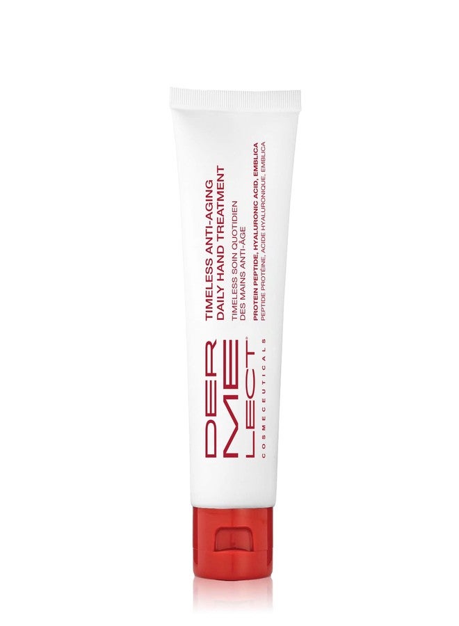 Dermelect Timeless Anti-Aging Daily Hand Treatment - Anti Aging Cream with Peptides Hyaluronic Acid Hydrating & Brightening Treatment for Dry Hands, Dark Spots, Over Washed Hands 1.7 oz - Image 1